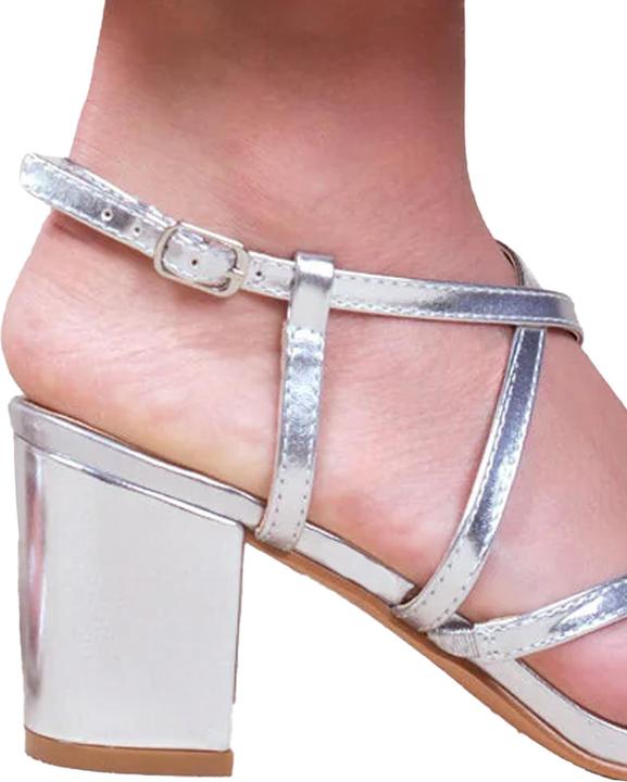 Actual product image Where's That From Womens/Ladies Sidra Crossover Strap Wide Medium Block Heel Sandals (39)
