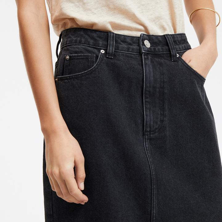 Image du produit La Redoute Collections Gerader Midirock aus Denim (50)