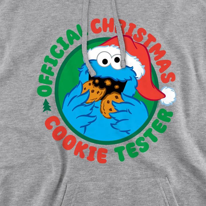 Produktbild Official Cookie Tester Kapuzenpullover meliert weihnachtliches Design (S)