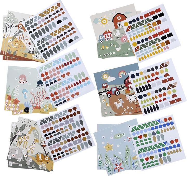 Produktbild Vertbaudet Set mit geometrischen Stickern für Kinder