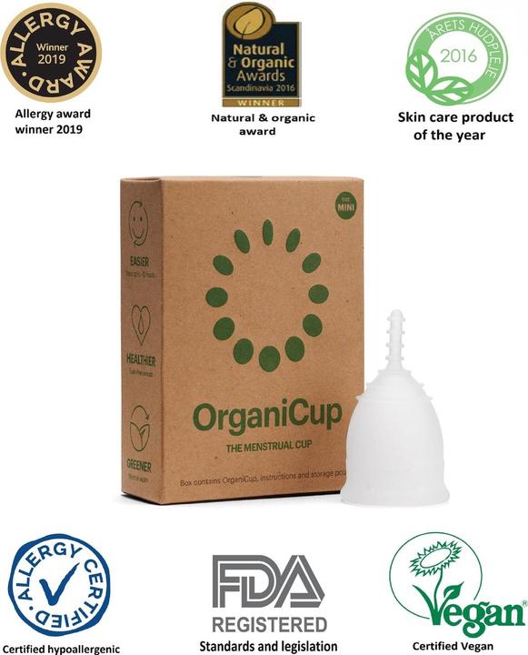 OrganiCup Mini niederländisch/französisch