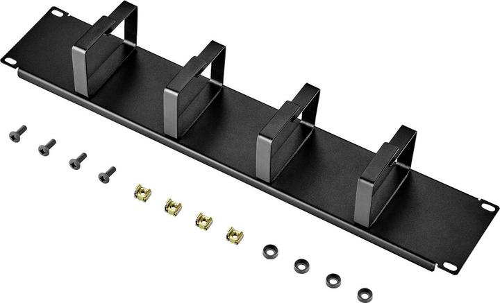 Produktbild Renkforce 48.26 cm (19”³) Rangierpanel mit 4 Kabelführungsbügeln 2 HE
