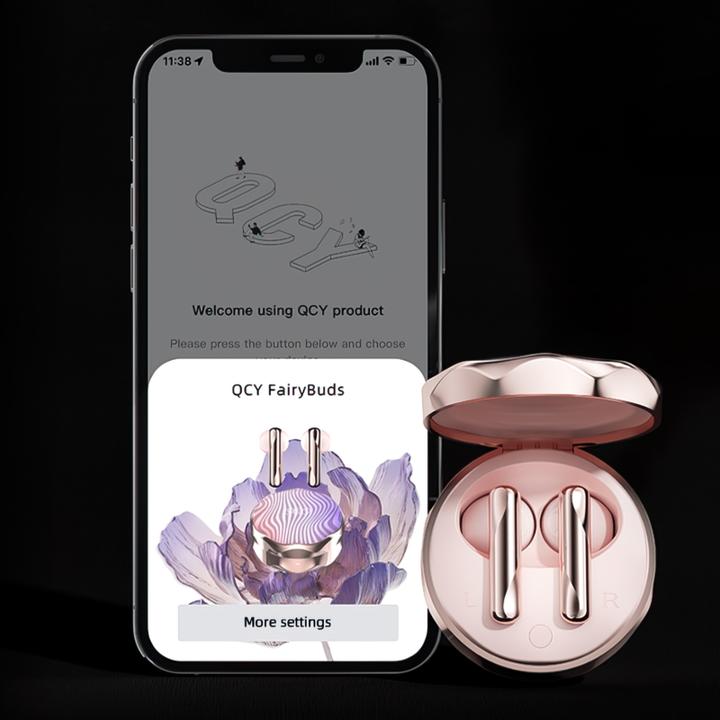 Actual product image QCY T21 FairyBuds (NC, 3 h, Wireless)