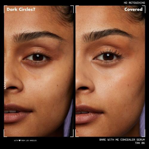 Actual product image NYX Professional Make-Up Bare With Me Concealer Serum (6 Tan)