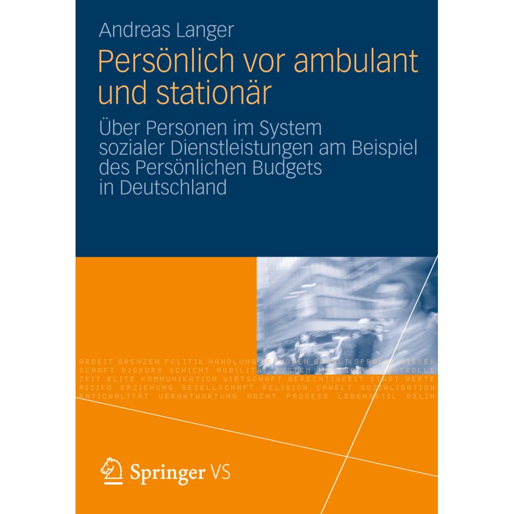 Persönlich vor ambulant und stationär, Fachbücher von Andreas Langer