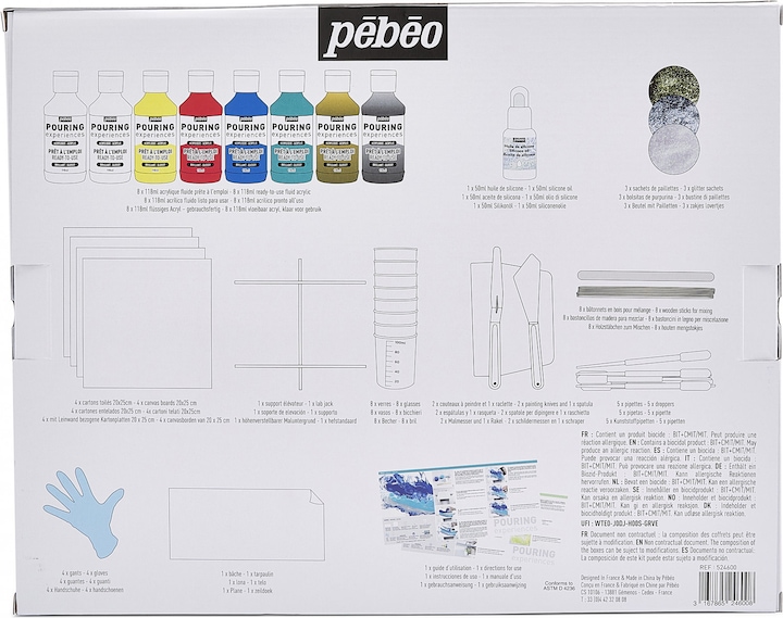 Image du produit Pebeo Expériences de Pouring (Multicolore, 994 ml)