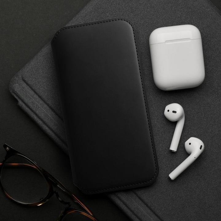 Actual product image OEM Book case DUAL POCKET Book case for IPHONE 16 Plus black (Apple iPhone 16 Plus)