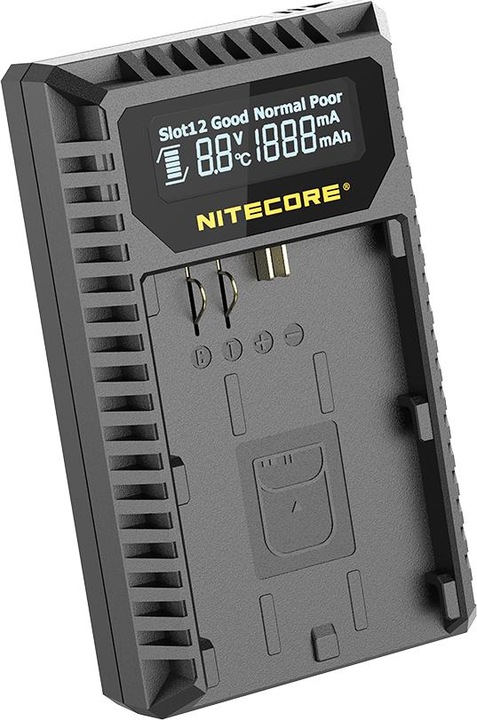 Actual product image Nitecore UCN3 Pro Compacte Dubbel Lader voor Canon LP E6 (N) met USB (Charger)