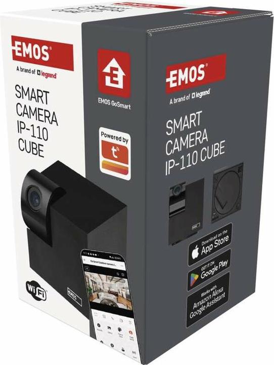 Immagine prodotto Emos Telecamera di sorveglianza rotante GoSmart IP-110 CUBE con WiFi (2304 x 1296 Pixels)