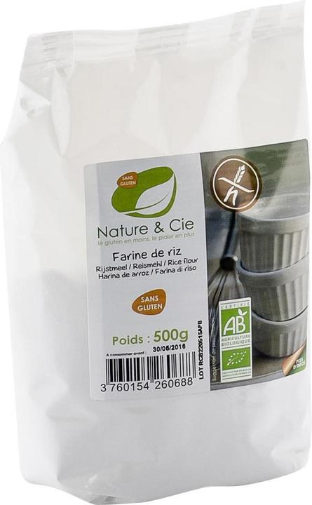 Actual product image Nature et Cie Pack organic rice flour gluten free 500 g (500 g)