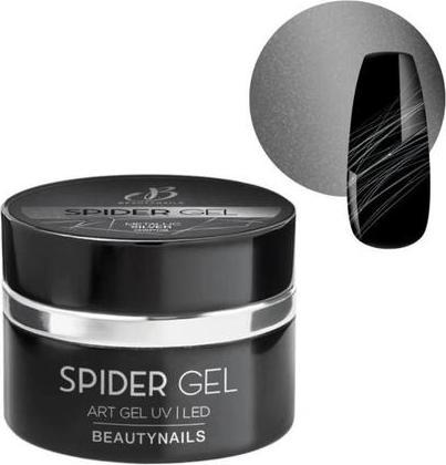 Immagine prodotto Beautynails Bna Spider Gel 06 - Metallic Silver (Argento metallico, Smalto per unghie effetto gel)