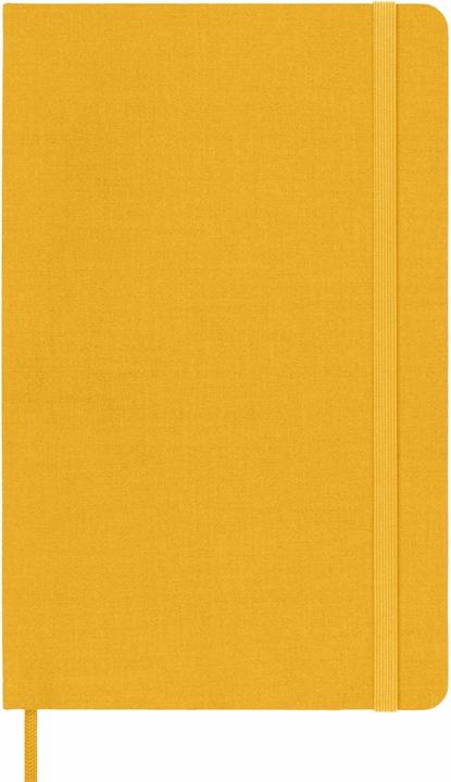 Actual product image Moleskine NB LG lin HC Fabric Oran.Yellow (13 x 21 cm, Lined, Hardcover)