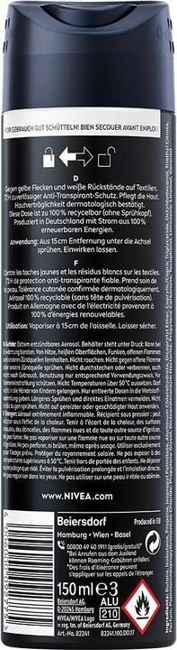 Produktbild NIVEA MEN Black & White Invisible Original (Spray, 150 ml)