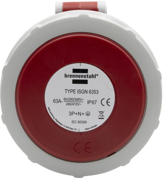 Actual product image Brennenstuhl CEE coupling 400V/63A IP67