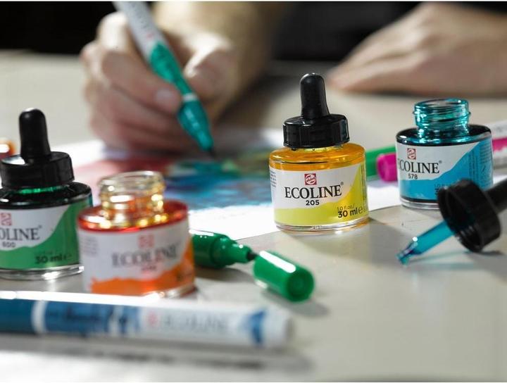 Image du produit Talens Peinture opaque Ecoline (Bleu ciel, 30 ml)
