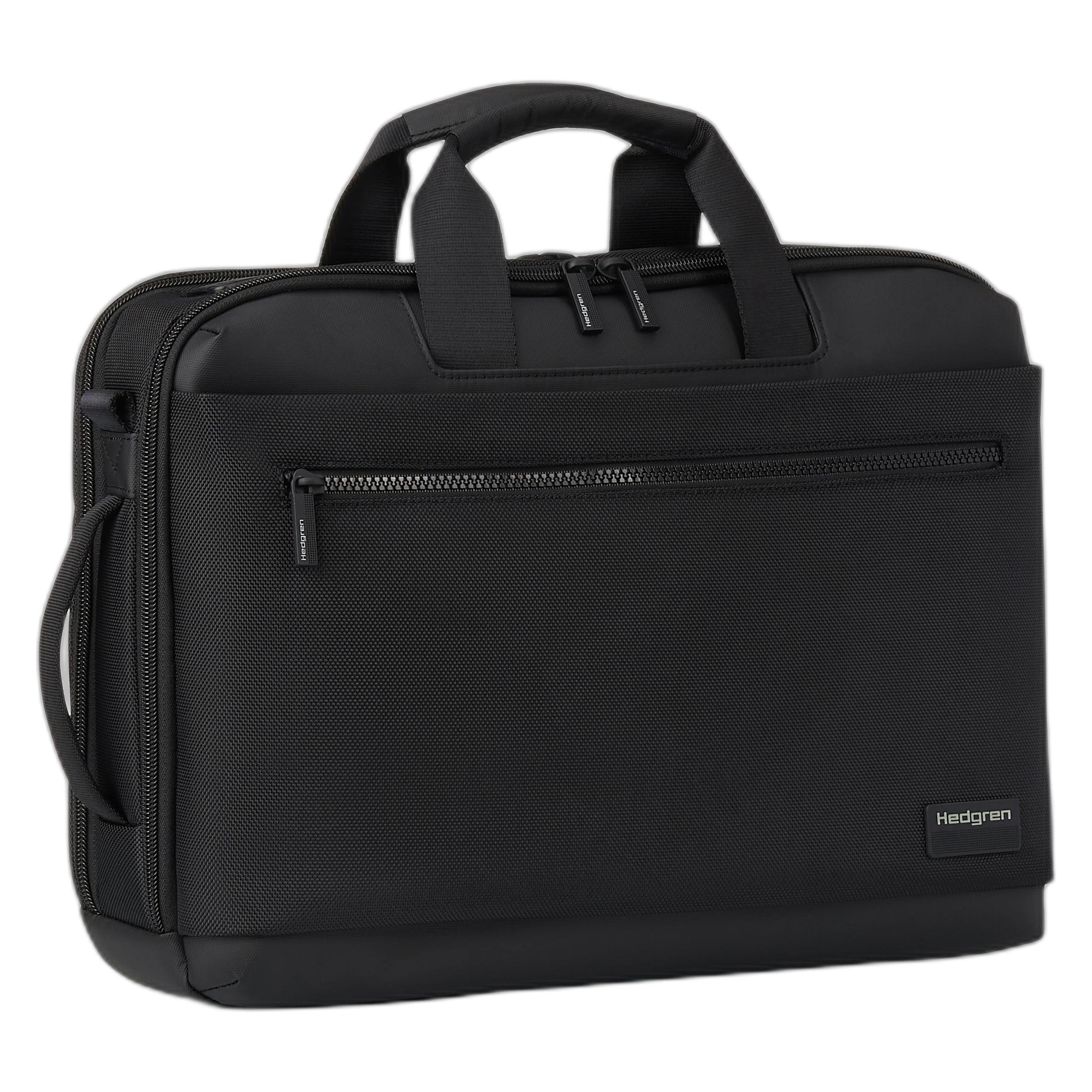 Hedgren Display 3 Way Briefcase Backpack 15.6" Rfid - Schwarz (15.60"), Notebooktasche, Schwarz
