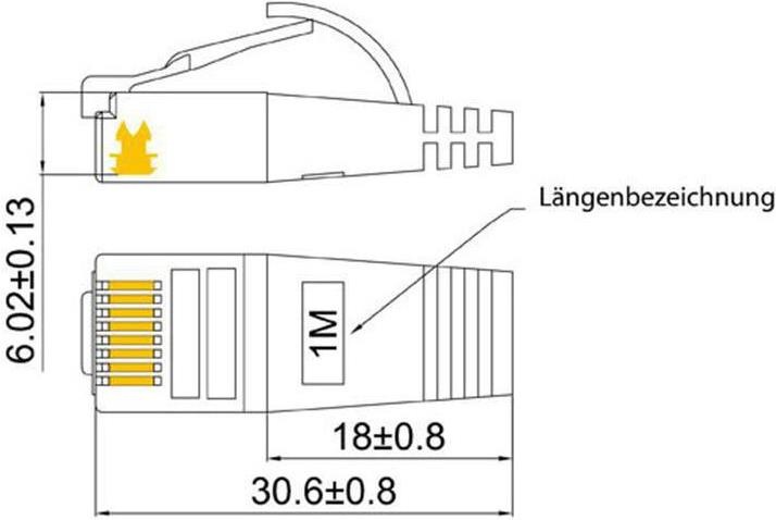 Produktbild Wirewin Netzwerkkabel (STP, CAT6, 25 m)
