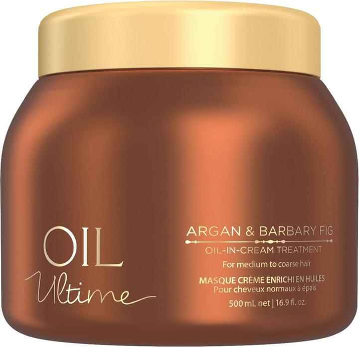 Actual product image Schwarzkopf Professional Oil Ultime Argan And Barbary Fig Oil-In-Cream Treatment - (500 ml)