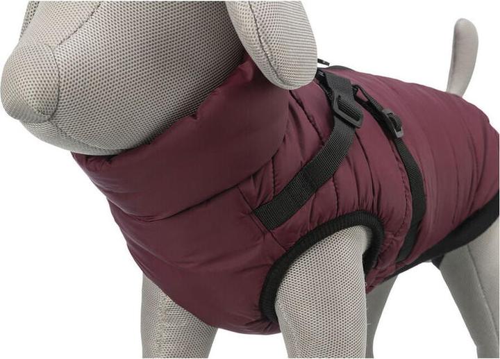 Actual product image Trixie Pirou winter harness coat, M: 45 cm, sangria (M, Dog coat)