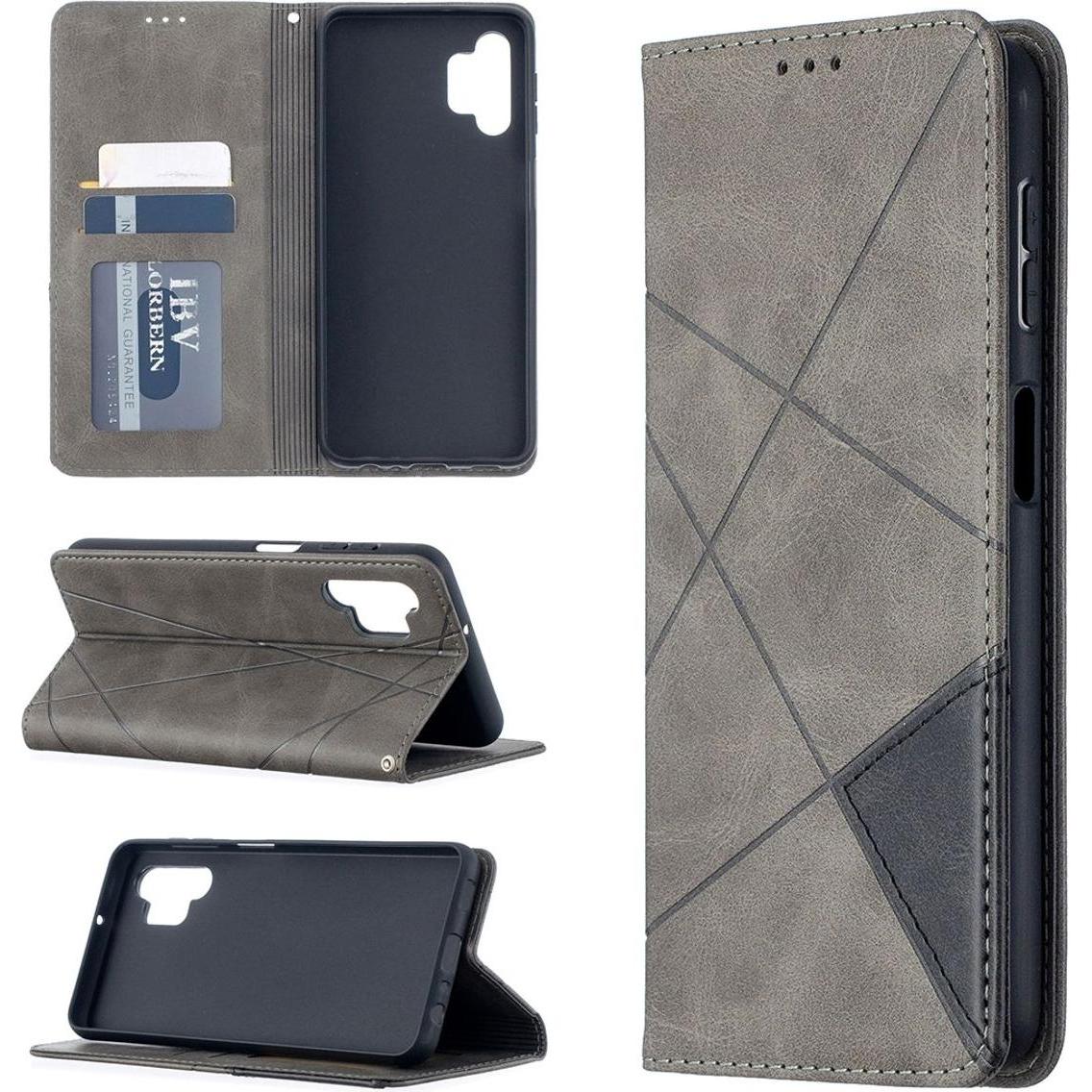 König Design Hülle Handy Schutz für Samsung Galaxy A32 5G Case Cover Tasche Etui Bumper Grau (Samsung Galaxy A32 5G), Sm...