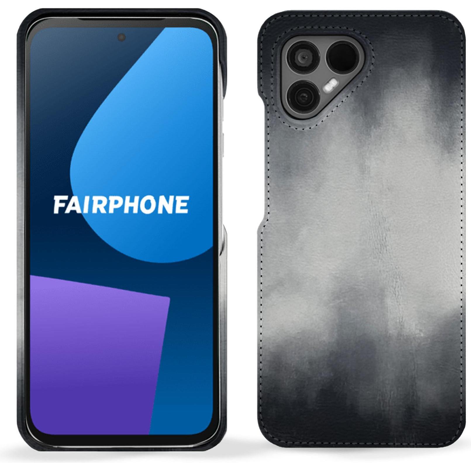 Noreve Lederschutzhülle (OnePlus 5), Smartphone Hülle, Grau