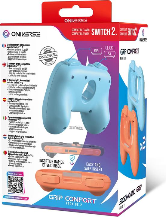 Actual product image Oniverse Grip pair for Joycons (Switch 2)
