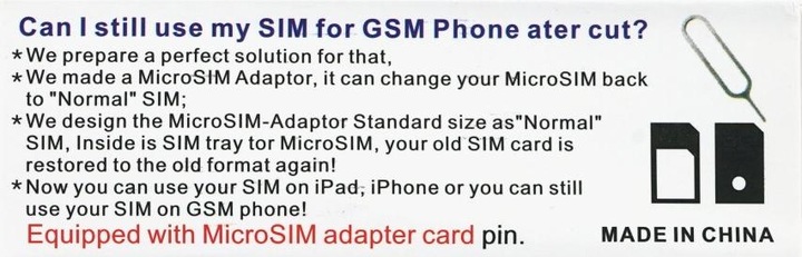 Immagine prodotto OEM Taglierina per nano SIM (Attrezzi, iPhone 5, iPhone 5S)