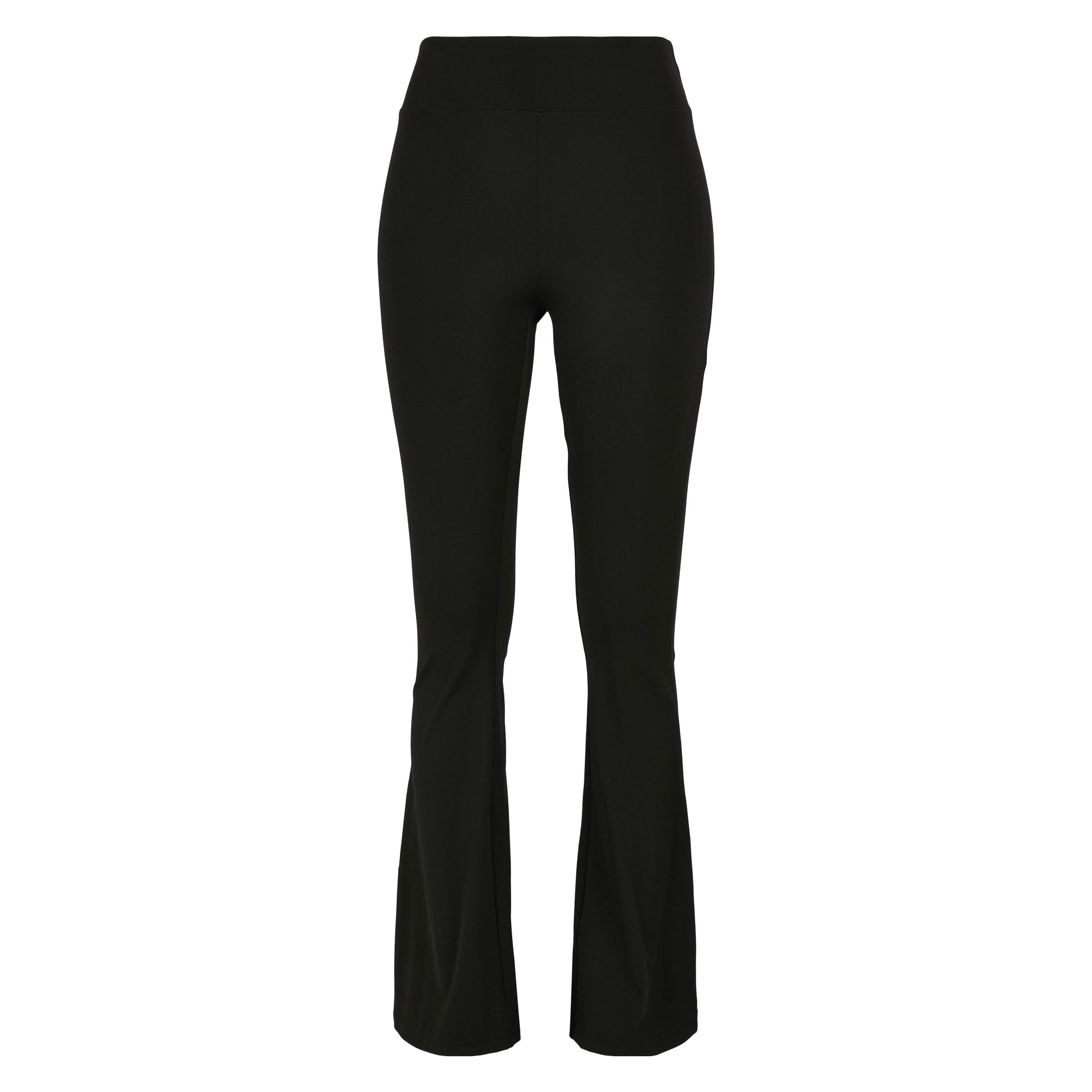 Urban Classics, Damen, Hosen, Ladies Recycled High Waist Flared Leggings - 17082, Schwarz, (Xxl)