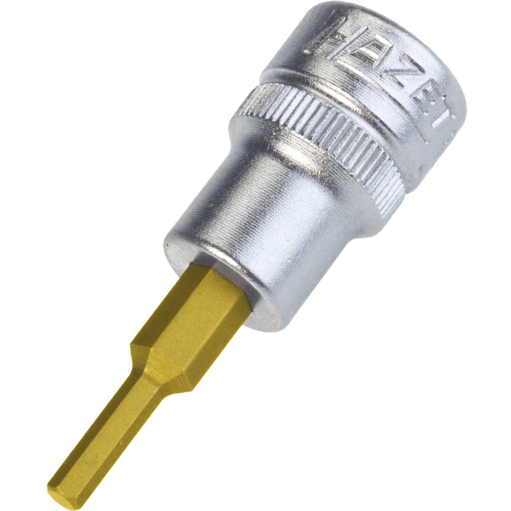 HAZET, Steckschlüssel + Stecknuss, Schraubendreher-Steckschlüsseleinsatz 8801A-1/8 ∙ Vierkant10 mm (3/8 Zoll) ∙ Innen Se...