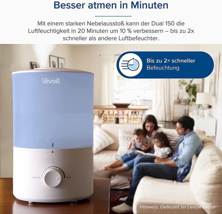 Actual product image Levoit Top-Fill Humidifier 3L, Blue (26 m²)