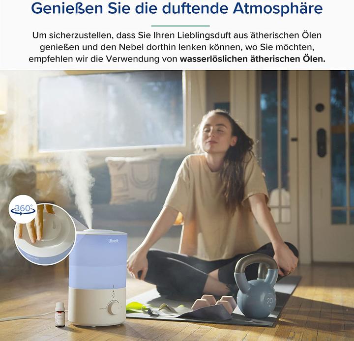 Actual product image Levoit Top-Fill Humidifier 3L, Blue (26 m²)