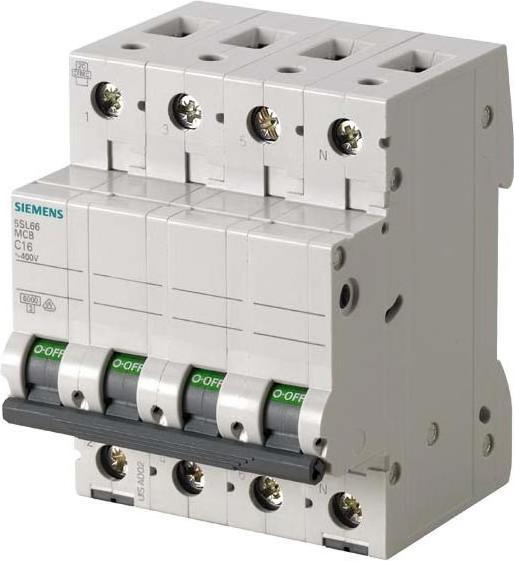 Image du produit Siemens Disjoncteur de protection de ligne 5SL6663-7 C63A 3+Npolig 6kA