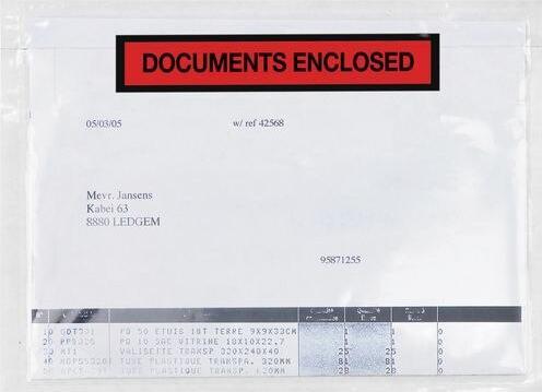Raja Busta per documenti PCL17 165 mm polietilene, carta siliconata (250 Pezzo/i)