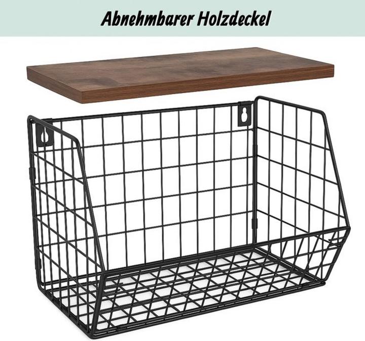 Produktbild Relaxdays Obstkorb Wandregal