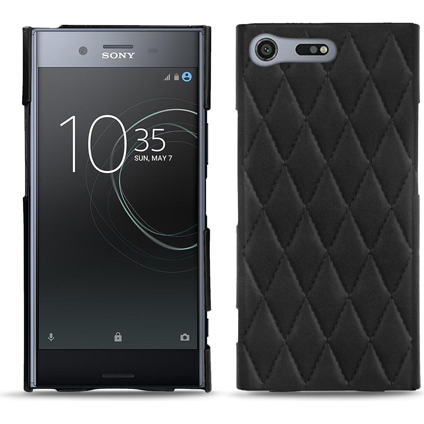 Noreve Lederschutzhülle (Sony Xperia XZ Premium), Smartphone Hülle, Schwarz