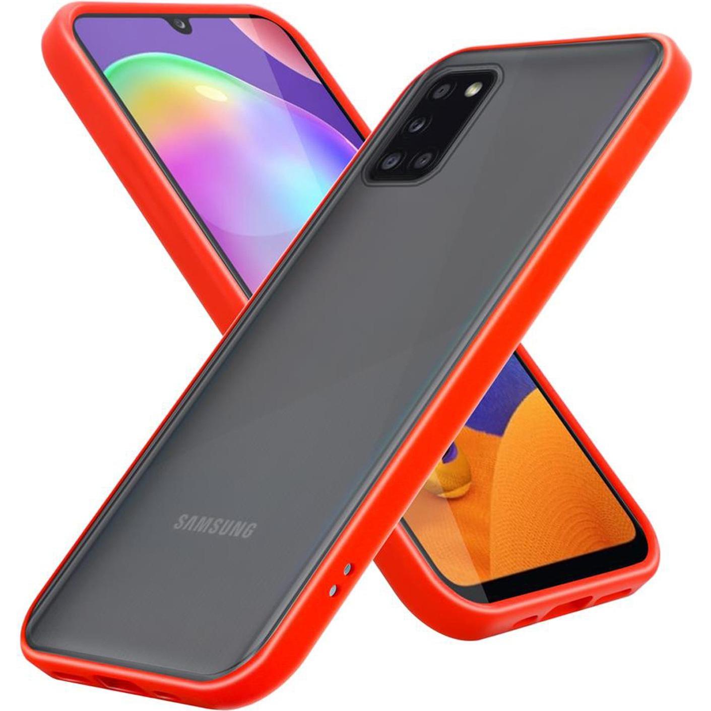Cadorabo Hybrid Matt Cover (Samsung Galaxy A31), Smartphone Hülle, Transparent