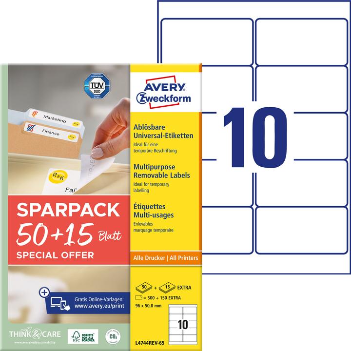 Productafbeelding Avery Universele etiketten