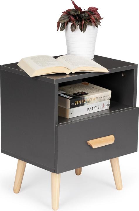 Produktbild Modernhome Nachttisch mit Schublade – Nightstand (40 x 30 x 49 cm)