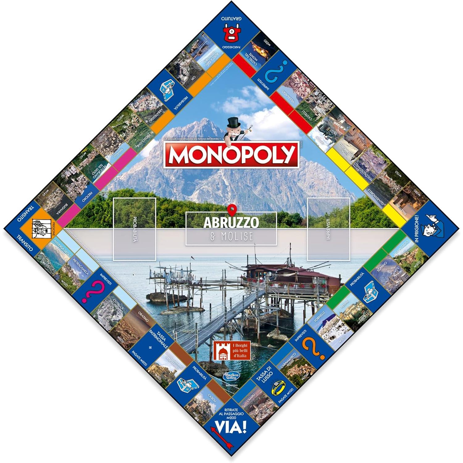 Winning Moves Monopoly - Borghi Piu' Belli D'Italia - Abruzzo
