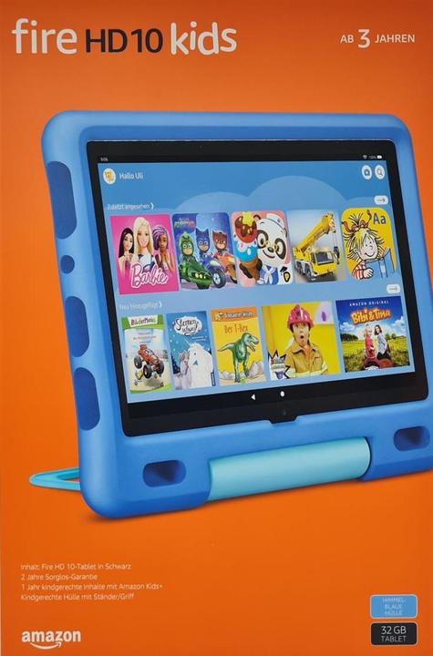 Actual product image Amazon Fire HD 10 Kids (2021) incl. cover (10.10", 32 GB, Sky blue)