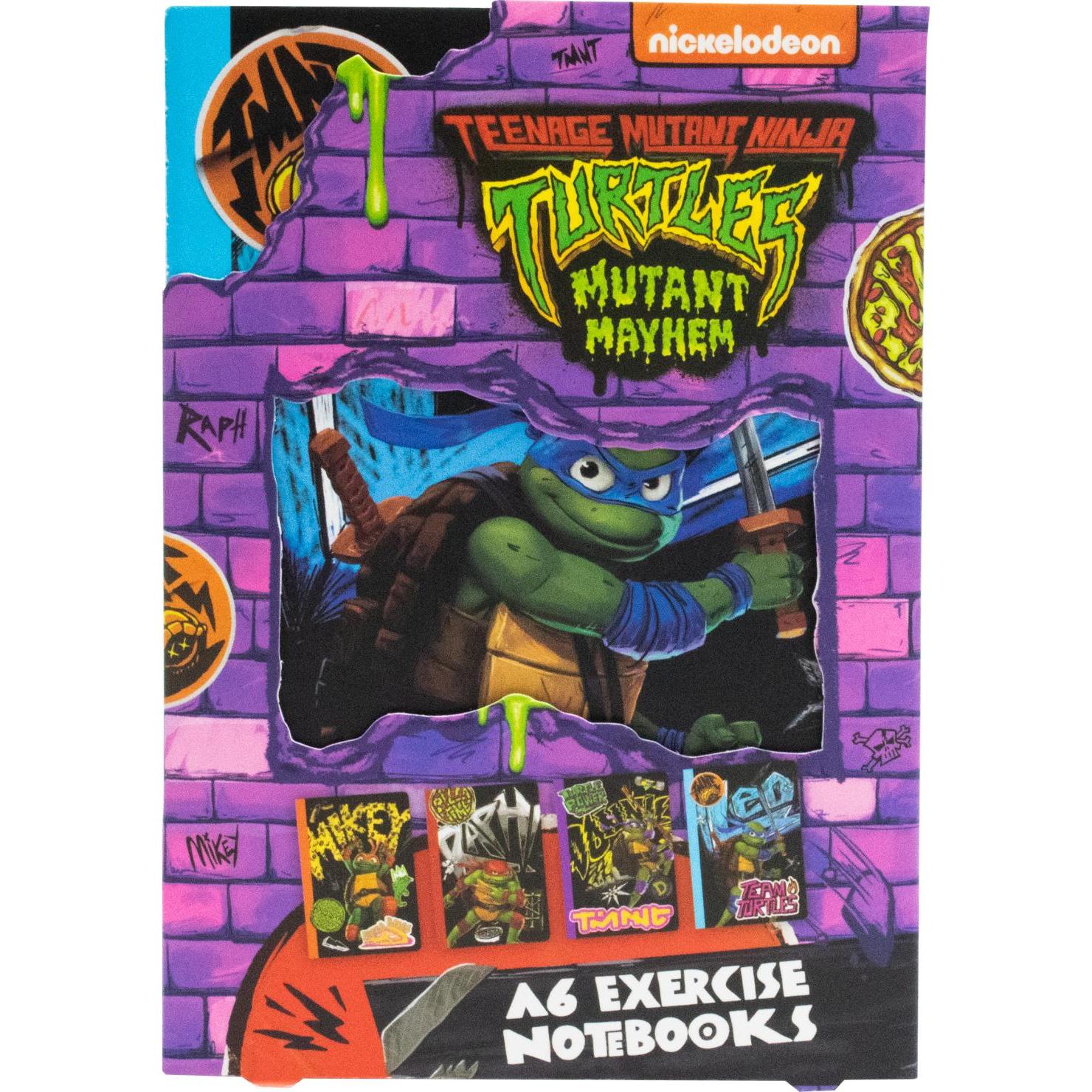 Thumbnail - Thumbs Up, Heft + Block, ThumbsUP! Notizbuch 4er Set - TMNT (A6, Liniert)