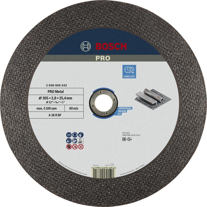 Produktbild Bosch Professional Zubehör PRO Metal Trennscheibe, 300 x 2,8 x 25,4 mm