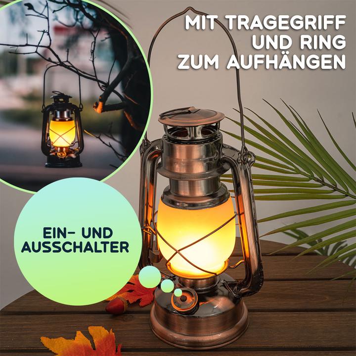 Produktbild Casativo LED-Sturmlaterne mit authentischer Flammenoptik