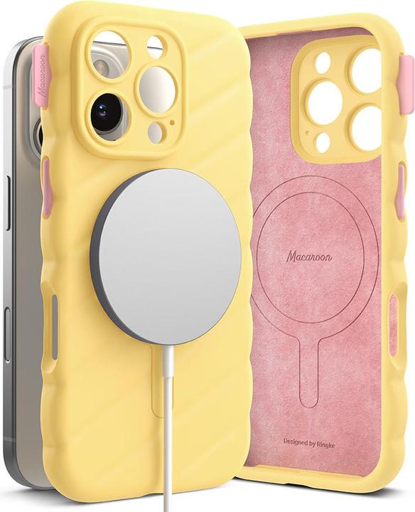 Actual product image Ringke - Macaron Silicone MagSafe - iPhone 16 Pro - Yellow (Apple iPhone 16 Pro)