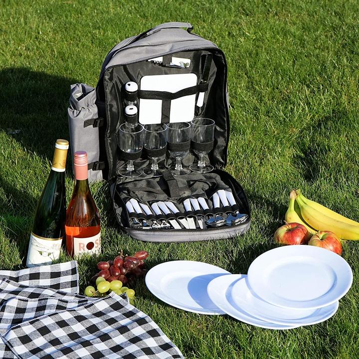 Actual product image CampFeuer Picnic backpack for 4 people