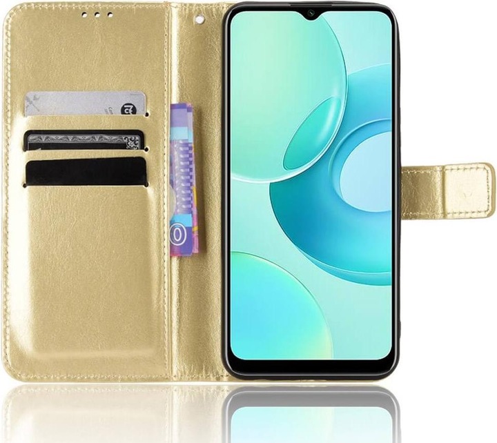 Image du produit Cover-Discount Wiko T10 - Étui en cuir doré (Wiko T10)