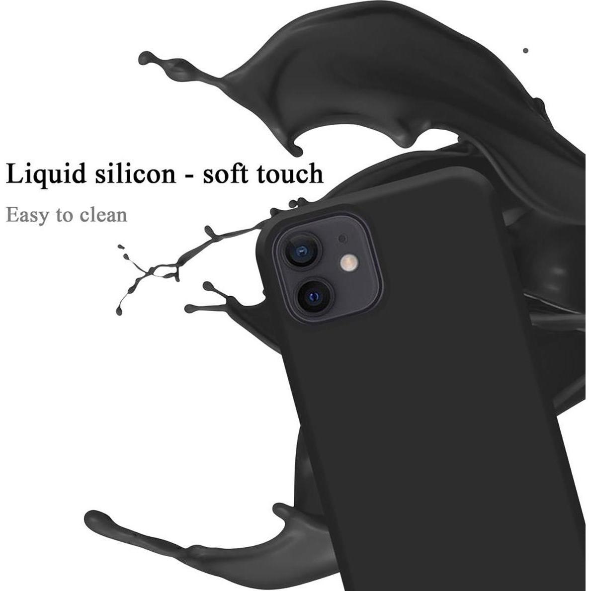 Thumbnail - Cadorabo TPU Liquid Silicone Case Cover (Apple iPhone 12 mini), Smartphone Hülle, Schwarz
