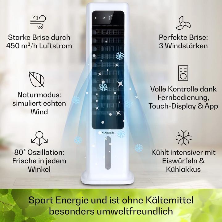Produktbild Klarstein Klimaanlage Smart ohne Abluftschlauch, Weiss
