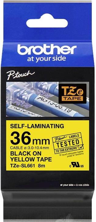 Produktbild Brother Schriftband TZe laminiert (3.60 cm, Gelb)