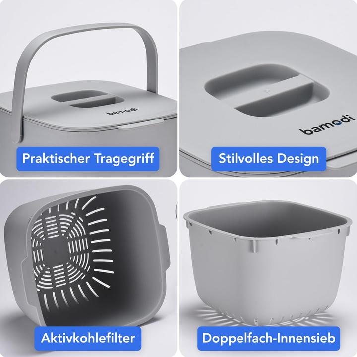 Produktbild Bamodi Biomülleimer mit Doppelfach (7 l)